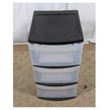 Sterilite 3 Drawer Clear Plastic Storage Organizer