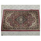 Red Traditional Pattern Accent Area Rug