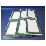 (6) Faux Designs Malachite Border Notecard Sets