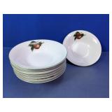 8pc Cades Cove Apple Pasta/Soup Bowl Set