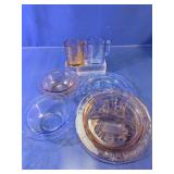 Vintage Hazel Atlas Nursery Rhyme Glassware Set