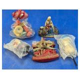(5) Christmas Holiday Figurines & Ornaments