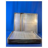 (10) Large Commercial Grade Metal Sheet Pans