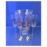 Fostoria Romania Champagne Flutes and Ice Bucket