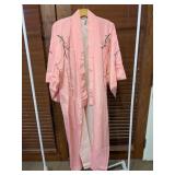 Hayashi Kimono Pink Embroidered Robe