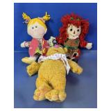 Plush Doll Lot With Disney Store Bear