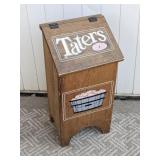 (1) Wooden ï¿½Tatersï¿½ Storage Bin