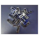 (10)Heavy-Duty Metal L-Bracket Lot