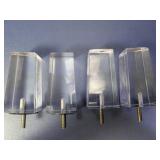 (4)Tapered Acrylic Furniture Legs Lot