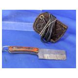 Small Fixed Blade Knife With Leather Sheath Set XL