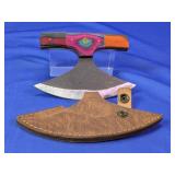 Curved Chopper Axe Style Multicolor Handle
