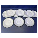 (10) Glass Saucer Plates