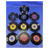 Vintage 45 RPM Vinyl Records Assorted Music Lot