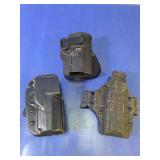 (3) Assorted Fobus/Blackhawk Holsters