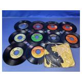 Vintage 45 RPM Vinyl Records Mixed Artist Lot