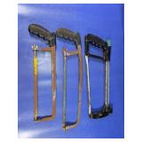 (3) Assorted Handheld Hacksaws