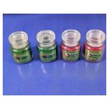 (4) Holiday Time Scented Mini Jar Candles Set