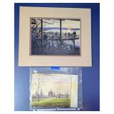 (2) Scenic Art Prints Matted