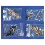 (4)Pair Lotus Flower Earring Jackets Set