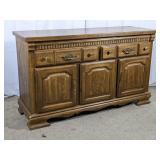 (1) Wooden Sideboard Storage Cabinet