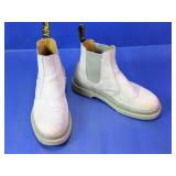 Dr. Martens White Chelsea Boots