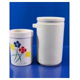 Vintage Ceramic Crocks Set