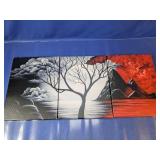 Three-Panel Canvas Wall Art Landscape Scene