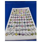 (100) Assorted Adjustable Pearl Rings