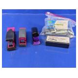 (1) Assorted Desk Staplers & Staples Set