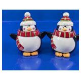 Ceramic Penguin Salt and Pepper Shakers Set