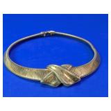 Napier Gold Tone Choker Necklace