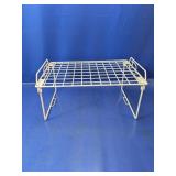(1) White Metal Under Shelf Storage Rack