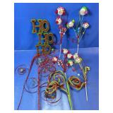 (7) Assorted Christmas Decorative Picks