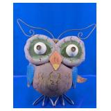 Rustic Metal Whimsical Owl Garden Statue