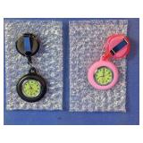 Retractable Nurse Fob Watch Clip Set