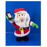 (1) Santa Claus Plush Toy w/ Phone