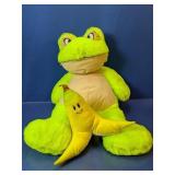 Plush Frog with Banana Pillow