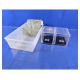 (2) Plastic Storage Organizer Containers