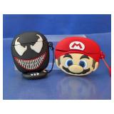 (2) Venom & Mario Silicone Earbud Cases
