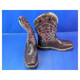 Justin Brown Leather Work Boots