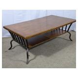 Rectangular Wood Top Coffee Table