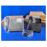 (2) Poly VX 350 Desktop IP Phones