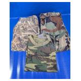 (3) Assorted Camouflage Clothing Set
