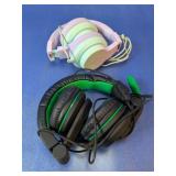 (2)Mixed Gaming & Kids Wired Headsets Lot