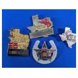 (4) Houston Livestock Show & Rodeo Pins