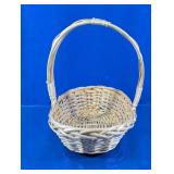 (1) Wicker Basket With Handle