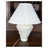 (1) Single Classic White Table Lamp