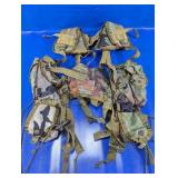 (1) Military-Style Camo Tactical Chest Rig Set