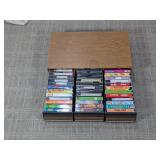 (1) Wooden VHS Tape Storage Box