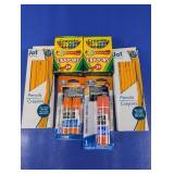 (6) School Supplies Set  Crayons, Pencils & Glue